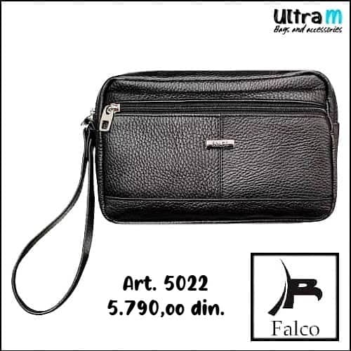 Muška torbica Falco House Art. 5022-10 Koža crna