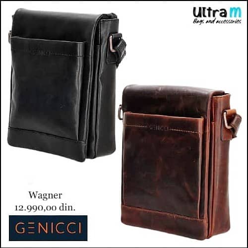 Muška torbica Genicci Art. Wagner Koža