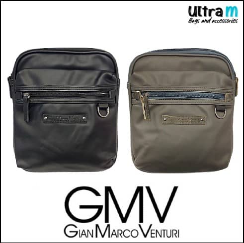 Muška torbica Gian Marco Venturi Art. GMV-1 Black-Grey