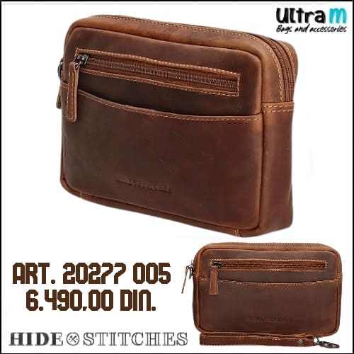 Muška torbica Hide & Stitches Art. 20277 005 Japura cognac