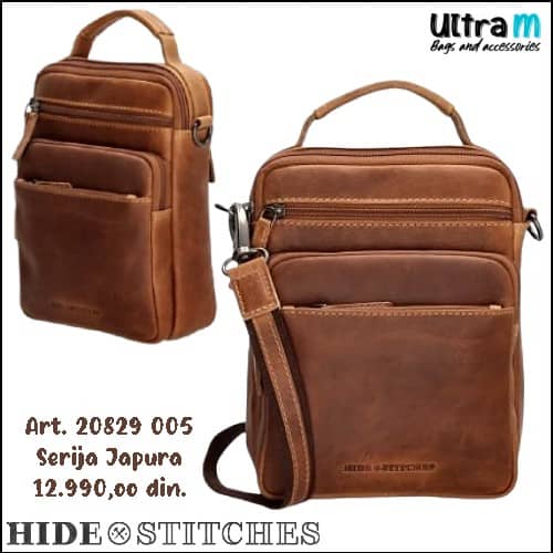 Muška torbica Hide & Stitches Art. 20829 005 Japura Koža konjak