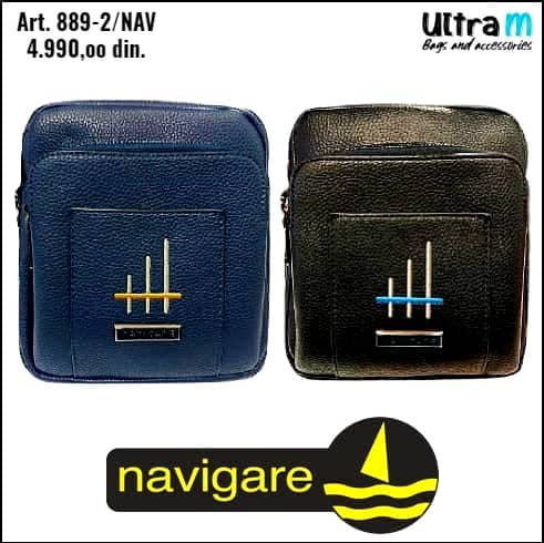 Muška torbica Navigare Art. 890-2 Nero-Navy