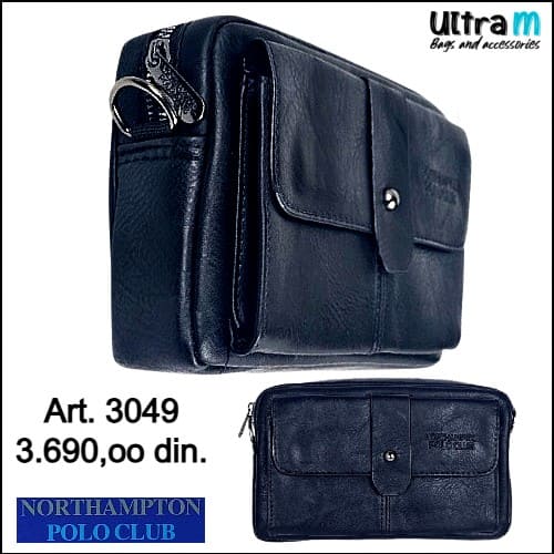 Muška torbica Northampton Polo Club Art. 3049 crna