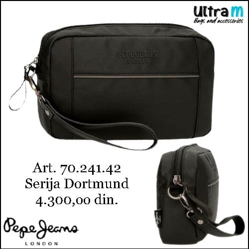 Muška torbica Pepe Jeans Art. 70.241.42 Dortmund Crna