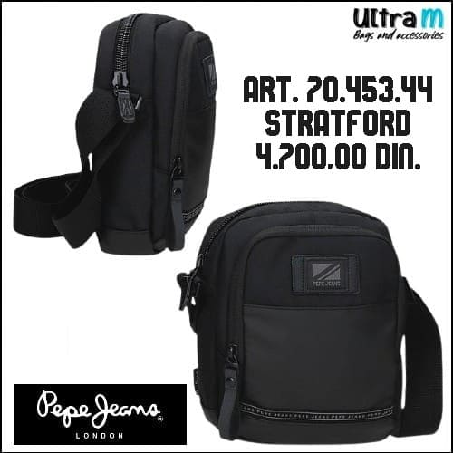 Muška torbica Pepe Jeans Art. 70.453.44 Stratford Crna