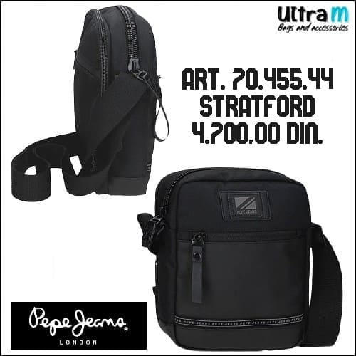 Muška torbica Pepe Jeans Art. 70.455.44 Stratford Crna