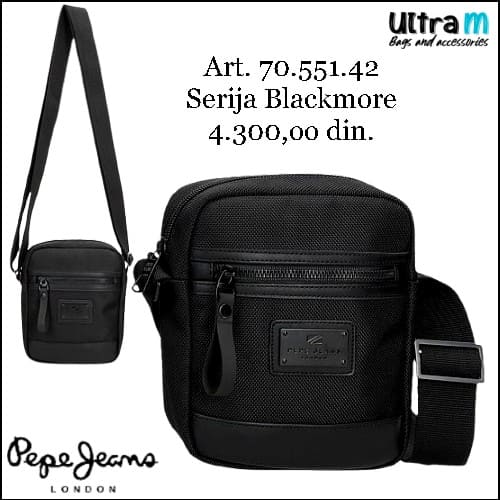 Muška torbica Pepe Jeans Art. 70.551.42 Blackmore Crna