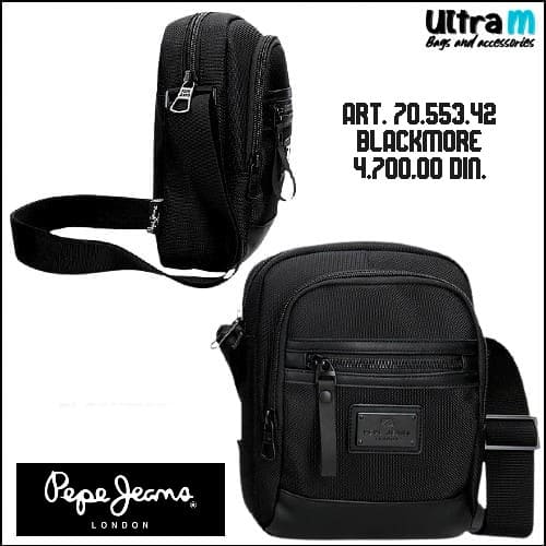 Muška torbica Pepe Jeans Art. 70.553.42 Blackmore Crna