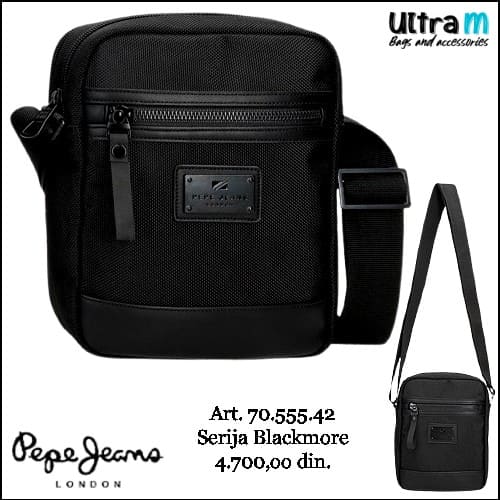 Muška torbica Pepe Jeans Art. 70.555.42 Blackmore Crna