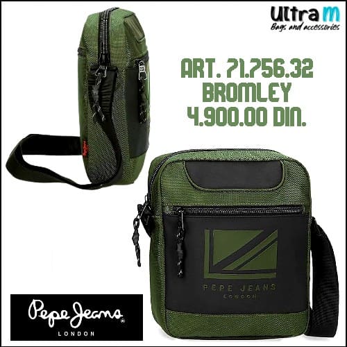 Muška torbica Pepe Jeans Art. 71.756.32 Bromley Zelena
