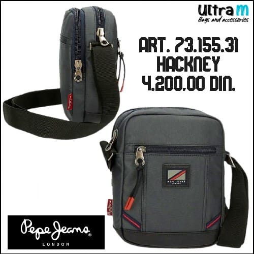 Muška torbica Pepe Jeans Art. 73.155.31 Hackney Siva