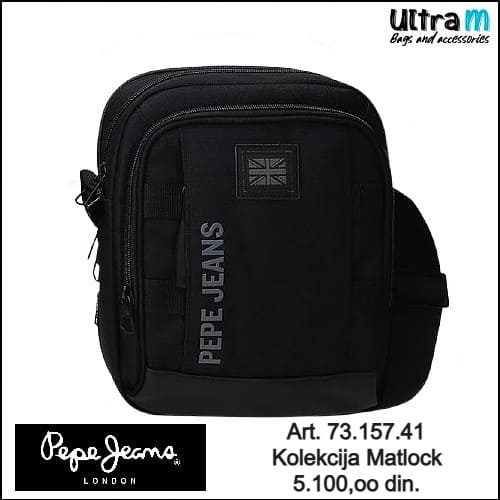 Muška torbica Pepe Jeans Art. 73.157.41 Matlock Crna