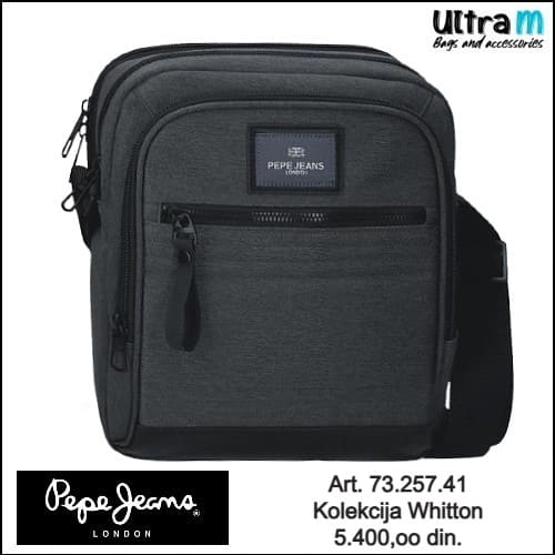 Muška torbica Pepe Jeans Art. 73.257.41 Whitton Tamno siva
