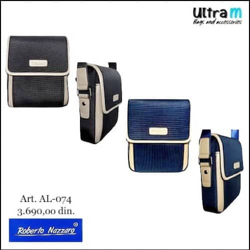 Muška torbica Roberto Nazzaro Art. AL-074 Crna i teget