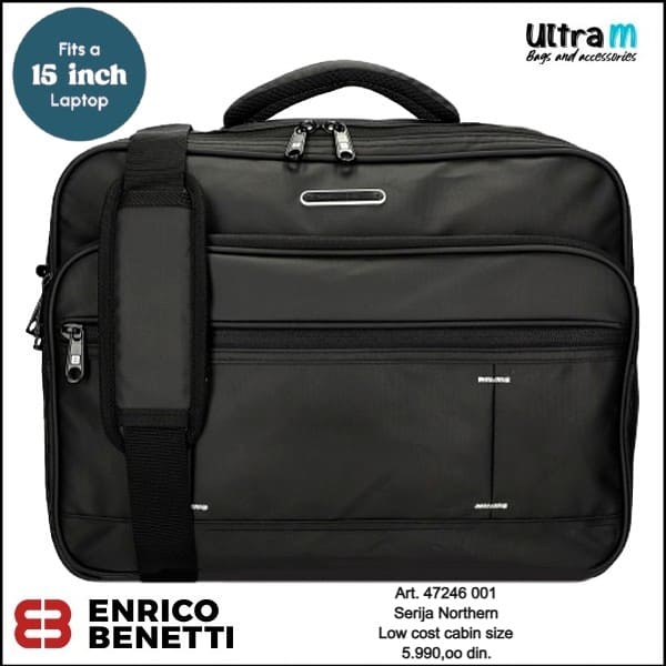 Poslovna torba Enrico Benetti Art. 47246 001 Northern laptop 15'' cabin size