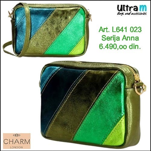 Zenska kožna tašna Charm London Art. L641 023 Anna green