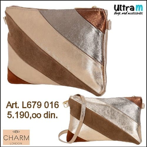 Zenska kožna tašna Charm London Art. L679 016 Anna multicolor