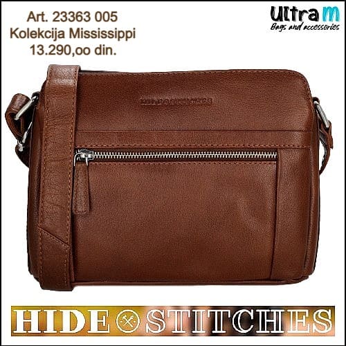 Zenska kožna tašna Hide & Stitches Art. 23363 005 Mississippi cognac