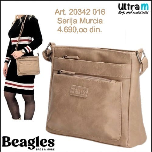 Zenska torba Beagles Art. 20342 016 Murcia taupe