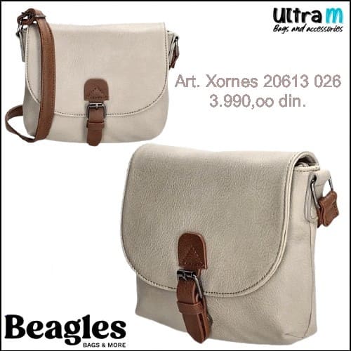 Zenska torba Beagles Art. 20613 026 Xornes svetlo siva