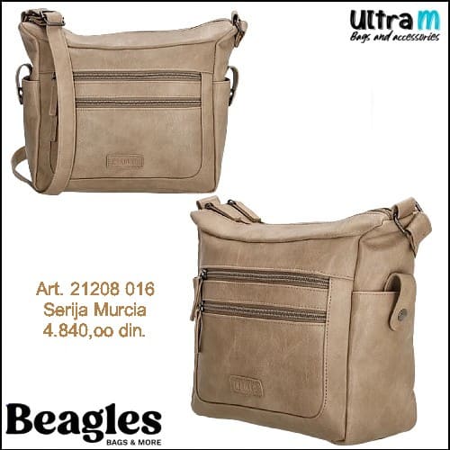 Zenska torba Beagles Art. 21208 016 Murcia taupe