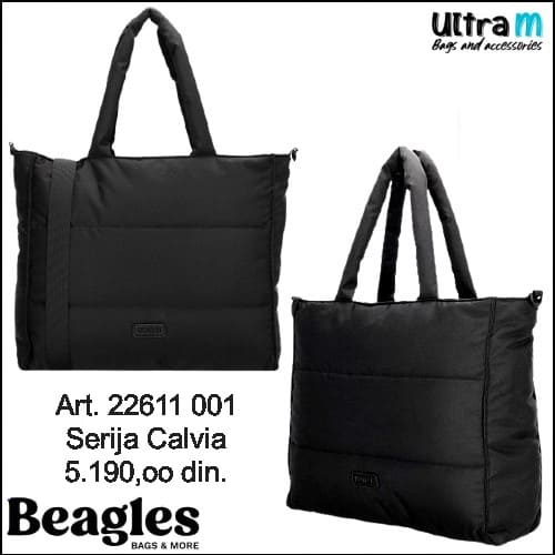 Zenska torba Beagles Art. 22611 001 Calvia crna