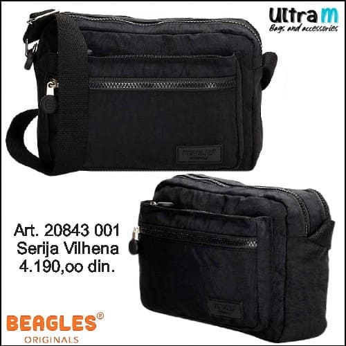 Zenska torba Beagles Originals Art. 20843 001 Vilhena crna