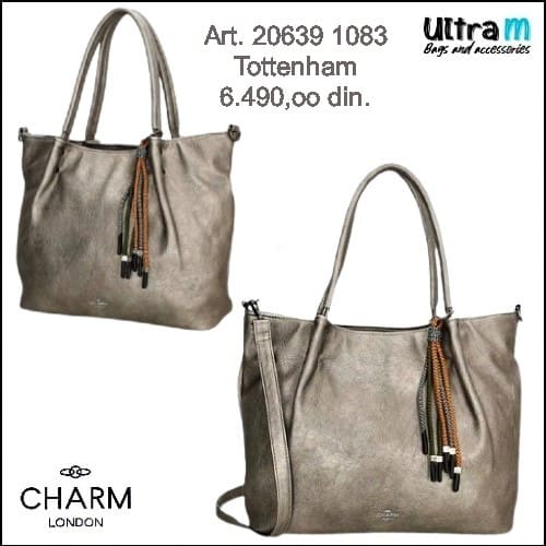 Zenska torba Charm London Art. 20639 1083 Tottenham siva