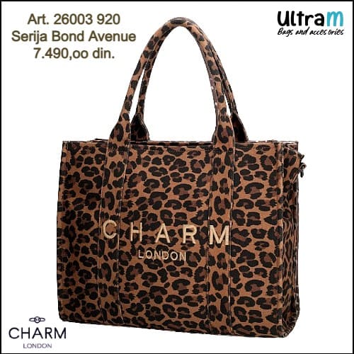 Zenska torba Charm London Art. 26003 920 Bond Avenue laptop 15.6'' Leopard print