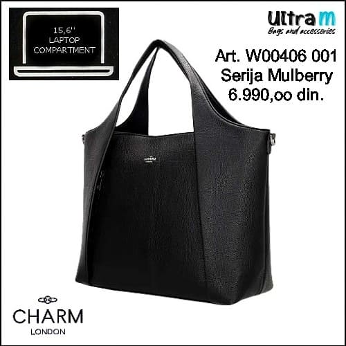 Zenska torba Charm London Art. W00406 001 Mulberry street crna