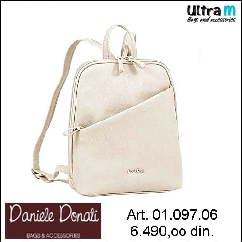 Zenska torba Daniele Donati Art. 01.097.06 Ranac bež