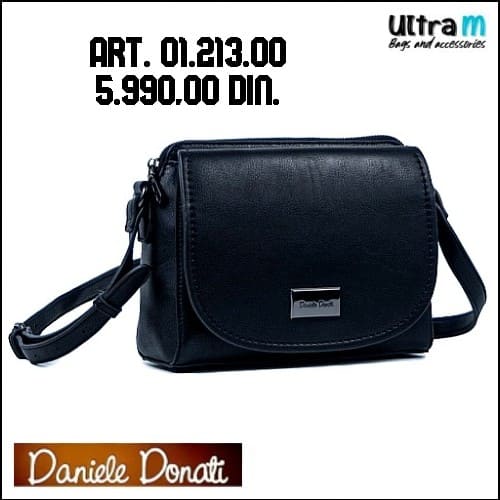 Zenska torba Daniele Donati Art. 01.213.00 Crna