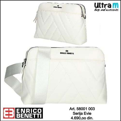 Zenska torba Enrico Benetti Art. 58001 003 Evie bela