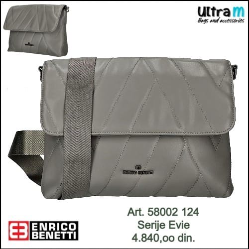 Zenska torba Enrico Benetti Art. 58002 124 Evie siva
