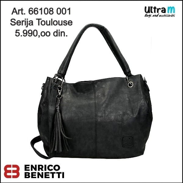 Zenska torba Enrico Benetti Art. 66108 001 Toulouse crna