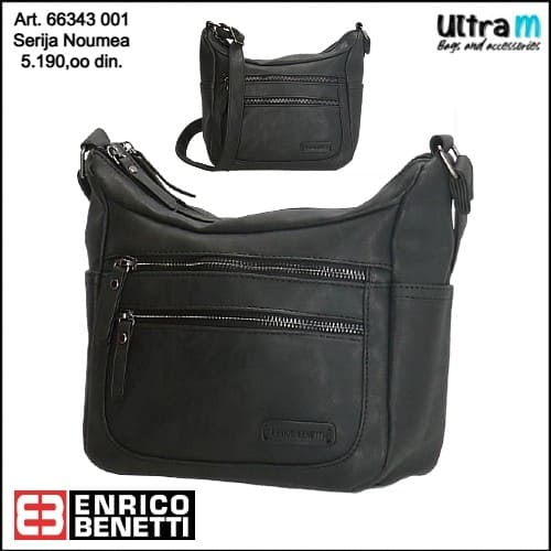 Zenska torba Enrico Benetti Art. 66343 001 Noumea crna