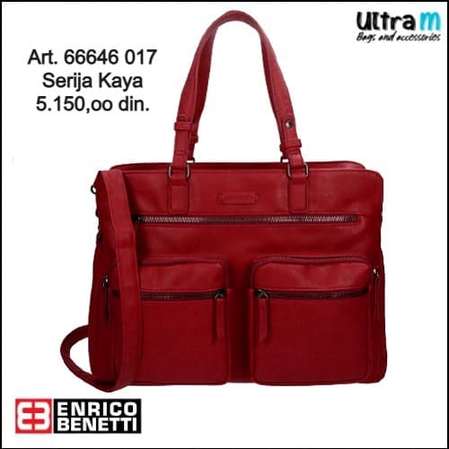 Zenska torba Enrico Benetti Art. 66646 017 Kaya crvena