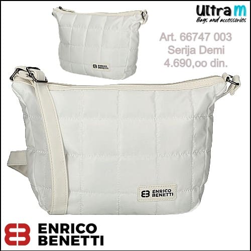 Zenska torba Enrico Benetti Art. 66747 003 Demi bela