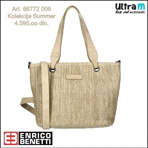 Zenska torba Enrico Benetti Art. 66772 008 Summer natur