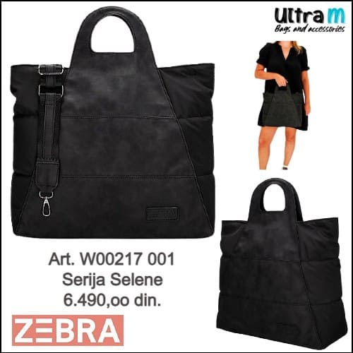 Zenska torba Zebra Trends Art. W00217 001 Selene crna