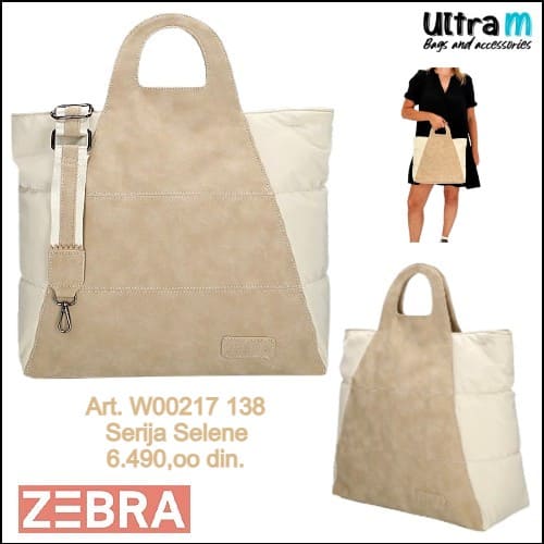 Zenska torba Zebra Trends Art. W00217 138 Selene cream