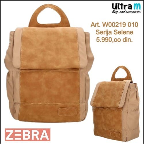 Zenska torba Zebra Trends Art. W00219 010 Ranac Selene camel