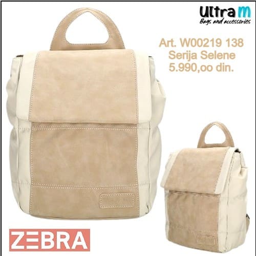 Zenska torba Zebra Trends Art. W00219 138 Ranac Selene cream