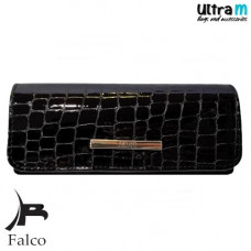 Kožna futrola za naočare Falco 3005 crna kroko lak